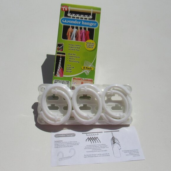 Wonder Hanger Closet Organizer 8 Pack As Seen on TV For Clothes/Purses/Belts - Picture 9 of 9